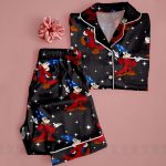 Mickey Fantasia 85th Unisex Satin Pajamas Set, Spooky Season Pajamas , Long Sleeve And Short Styles - Image 3