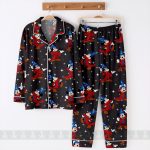 Mickey Fantasia 85th Unisex Satin Pajamas Set, Spooky Season Pajamas , Long Sleeve And Short Styles - Image 4
