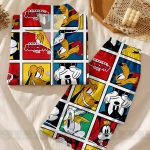 Mickey Friends Big Face Unisex Satin Pajamas Set, Spooky Season Pajamas , Long Sleeve And Short Styles - Image 6