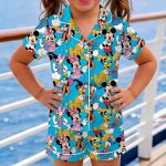 Mickey Minnie Donald Daisy Satin Pajamas Set, Short or Long Styles (Trip 2026)