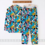 Mickey Minnie Donald Daisy Satin Pajamas Set, Short or Long Styles (Trip 2026) - Image 5