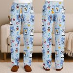Mickey Minnie Locket Coquette Bow Cruise Line Unisex Satin Pajamas, Long Sleeve And Short Styles - Image 9
