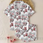 Mickey Minnie Mouse Satin Pajamas Set, Short or Long Styles, Trip