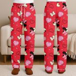 Minnie Heart Bow Unisex Satin Pajamas Set, DN Valentines Pajamas, Long Sleeve And Short Styles - Image 9