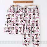 Minnie Mouse Satin Pajamas for Kids, Personalized DN Sleepwear, Custom Name Pajama Gift - Image 5
