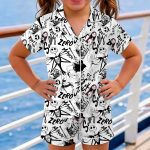 Nightmare Before Christmas Kids Pajama Set, Jack and Sally Satin Sleepwear, Spooky Holiday Loungewear
