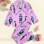 Onward Unisex Satin Pajamas Set, Spooky Season Pajamas , Long Sleeve And Short Styles