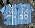 Personalized Sally Carrera Kids and Youth Baseball Jersey, DN Cars Blue Baseball Jersey, Summer Vacation