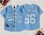 Personalized Sally Carrera Kids and Youth Baseball Jersey, DN Cars Blue Baseball Jersey, Summer Vacation - Image 2