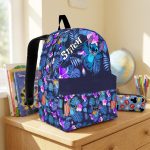 Personalized Stitch Aloha School Backpack, Lilo And Stitch Schoolbag, DN Back To School Gift 4513088268