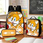 Personalized Tails SN School Backpack, SN Tails School Pencil Bag, DN Back to School Gift 4524477157