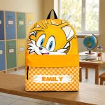 Personalized Tails SN School Backpack, SN Tails School Pencil Bag, DN Back to School Gift 4524477157 - Image 2