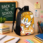 Personalized Tails SN School Backpack, SN Tails School Pencil Bag, DN Back to School Gift 4524477157 - Image 5