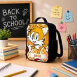 Personalized Tails SN School Backpack, SN Tails School Pencil Bag, DN Back to School Gift 4524477157 - Image 8