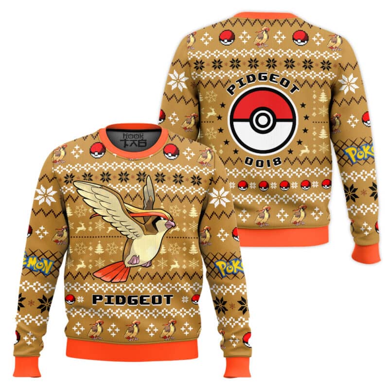 Pidgeot Pocket Monster Holiday Top, Anime Fan Nostalgia Xmas Pidgeot Pocket Monster Holiday Top, Anime Fan Nostalgia Xmas - Image 1