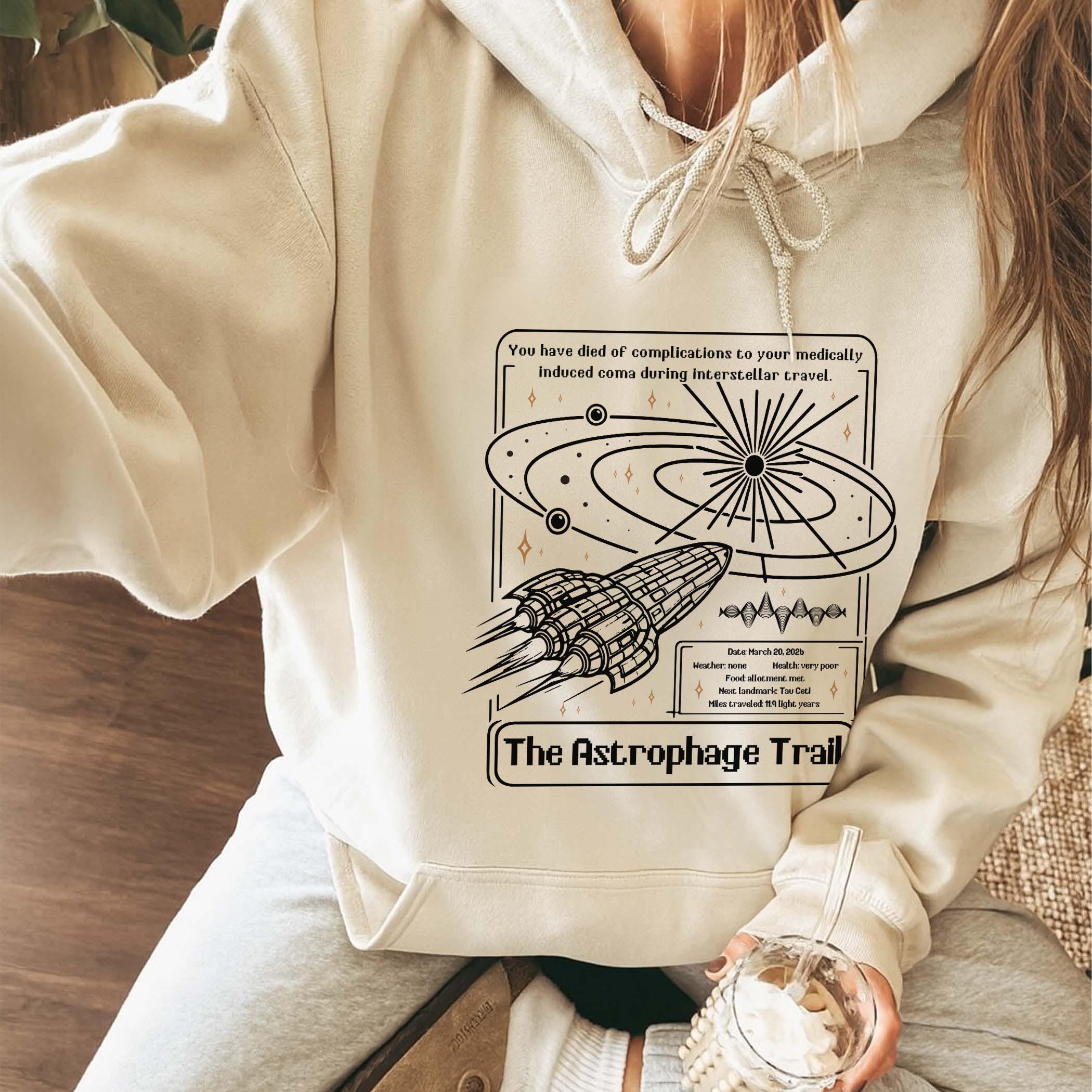 Project Hail Mary Astrophage Trail Hoodie, Sci-Fi Fan Graphic Shirt Project Hail Mary Astrophage Trail Hoodie, Sci-Fi Fan Graphic Shirt - Image 1