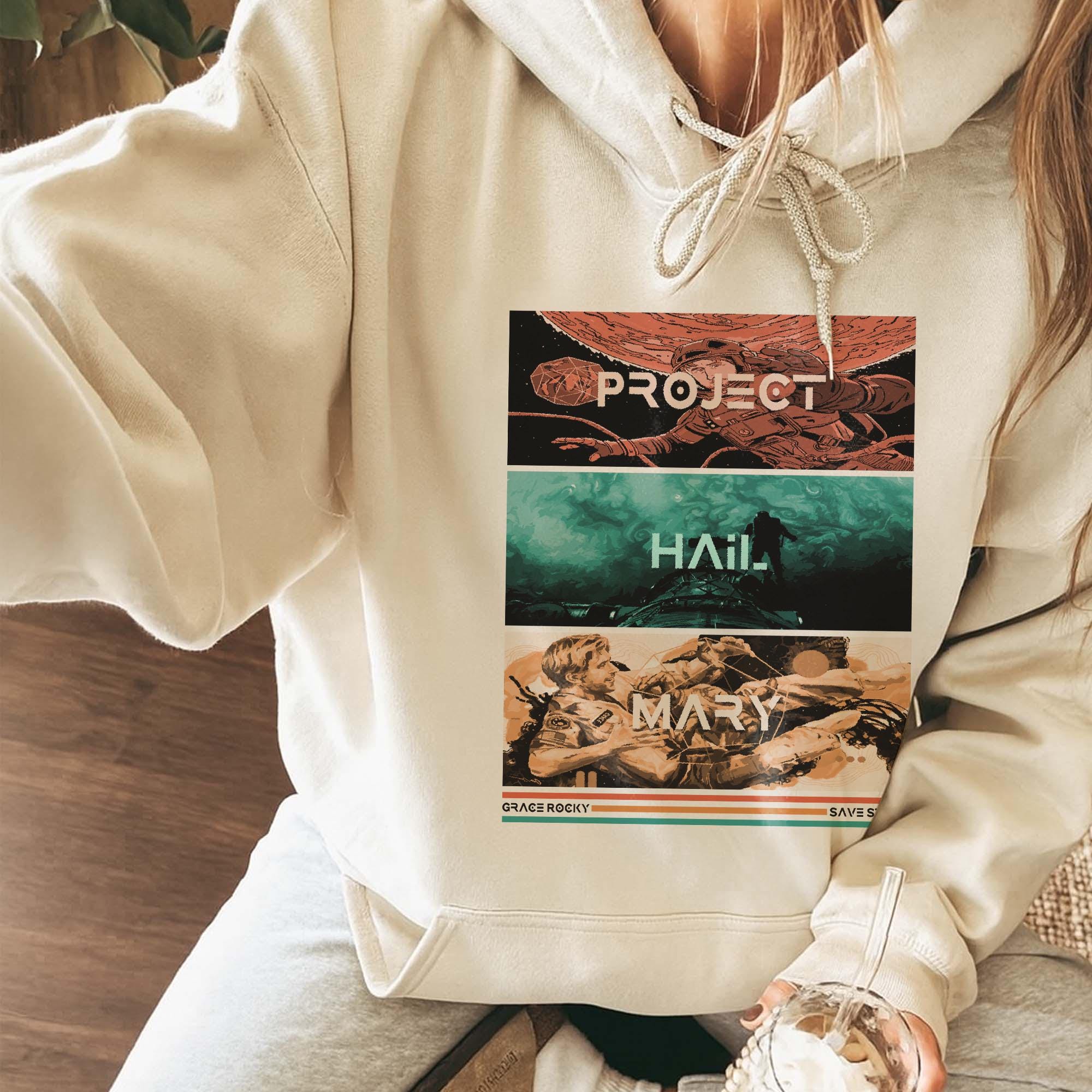 Project Hail Mary Hoodie, Rocky Amaze, Sci-Fi Book Lover Merch, Andy Weir My Bump Project Hail Mary Hoodie, Rocky Amaze, Sci-Fi Book Lover Merch, Andy Weir My Bump - Image 1