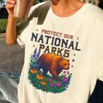 Protect Our National Parks Comfort Colors Shirt, National Park Lover Gift, Vintage Outdoor Tee