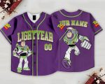 Purple Buzz Lightyear Kids and Youth Baseball Jersey, Aldult Unisex Varsity Baseball Jersey, Summer Vacation