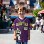 Purple Buzz Lightyear Kids and Youth Baseball Jersey, Aldult Unisex Varsity Baseball Jersey, Summer Vacation - Image 4