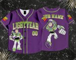 Purple Buzz Lightyear Kids and Youth Baseball Jersey, Aldult Unisex Varsity Baseball Jersey, Summer Vacation - Image 6
