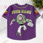 Purple Buzz Lightyear Kids and Youth Baseball Jersey, Aldult Unisex Varsity Baseball Jersey, Summer Vacation - Image 7