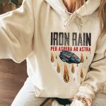 Red Rising - Iron Rain Hoodie Per Aspera Ad Astra