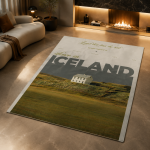 Scandinavian Nature Landscape Area Rug Modern Premium Area Rug Non-Slip Living Room Carpet Modern Home Decor Gift