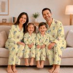 Snow White Family Pajamas, Seven Dwarf Grumpy Dopey Pajamas, DN Family Sleepwear