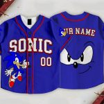 SN Baseball Jersey, Blue Varsity Style, Kids and Adults Summer Vacation