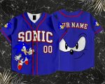SN Baseball Jersey, Blue Varsity Style, Kids and Adults Summer Vacation - Image 2
