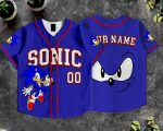 SN Baseball Jersey, Blue Varsity Style, Kids and Adults Summer Vacation - Image 3