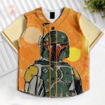 Star Wars The Madalorian Kids and Youth Baseball Jersey, Aldult Unisex Varsity Baseball Jersey, Summer Vacation - Image 2
