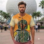 Star Wars The Madalorian Kids and Youth Baseball Jersey, Aldult Unisex Varsity Baseball Jersey, Summer Vacation - Image 3