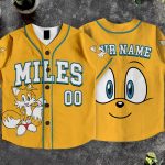 Tails Miles Baseball Jersey, SN Character Summer Vacation Apparel