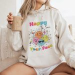 Teacher Hoodie Happy To See Your Face, Back to School Gift - Image 3