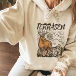 Terrasen Deer Graphic Hoodie, Fantasy Reader Bookish Apparel