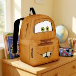 Tow Mater Face School Backpack, Cars Movie Backpack, Cars Back to School Gift 4513140265