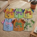 Toy Story Baseball Jersey, Woody, Buzz Lightyear, Jessie, Bo Peep, Slinky, Rex