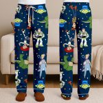 Toy Story Buzz Woody Unisex Satin Pajamas, DN Toy Story Pajamas, Long Sleeve And Short Styles - Image 2
