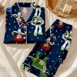 Toy Story Buzz Woody Unisex Satin Pajamas, DN Toy Story Pajamas, Long Sleeve And Short Styles - Image 5