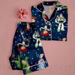 Toy Story Buzz Woody Unisex Satin Pajamas, DN Toy Story Pajamas, Long Sleeve And Short Styles - Image 6