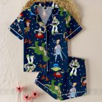 Toy Story Buzz Woody Unisex Satin Pajamas, DN Toy Story Pajamas, Long Sleeve And Short Styles - Image 9
