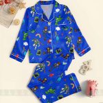 Toy Story Characters Satin Pajamas Set, Kids Short Sleeve Sleepwear - Image 3