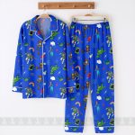 Toy Story Characters Satin Pajamas Set, Kids Short Sleeve Sleepwear - Image 5