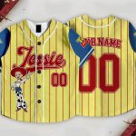 Toy Story Jessie Baseball Jersey, Kids Youth Adult Varsity Summer Vacation