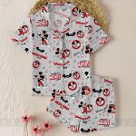 Vintage 1955 Mouse Club Family Pajamas, Grey Classic Mouse Matching PJs, Matching Family Set - Image 3