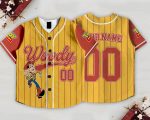 Woody Toy Story Baseball Jersey, Kids Youth Adult Summer Vacation