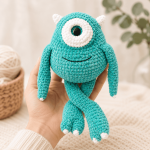 One-Eyed Monster Crochet Pattern PDF, Cute Amigurumi Plush Tutorial, Fantasy Creature Digital Download, Handmade Toy Pattern - Image 4