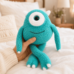 One-Eyed Monster Crochet Pattern PDF, Cute Amigurumi Plush Tutorial, Fantasy Creature Digital Download, Handmade Toy Pattern - Image 2